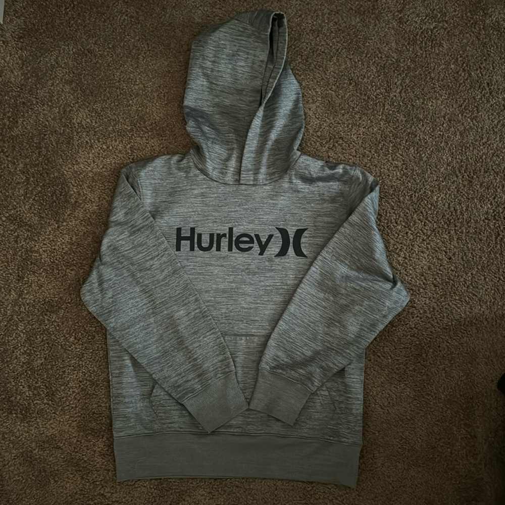 Hurley Gray Girls Hoodie L (12-13)